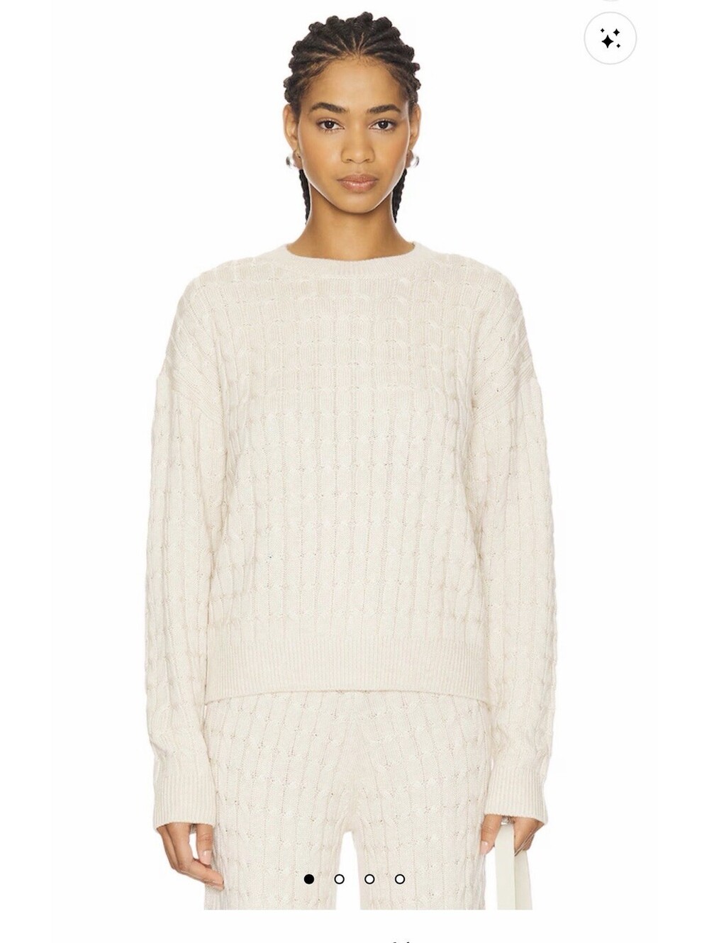 Hannah Sweater in Light Beige Tularosa Medium Revolve Knit